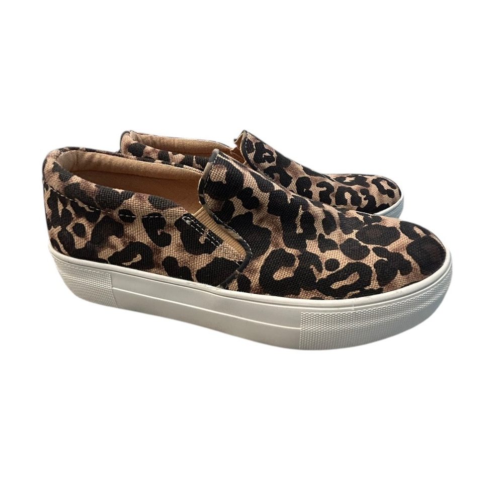 Steve Madden Leopard Print Slip-On‎ Platform Sneakers Women’s 7M